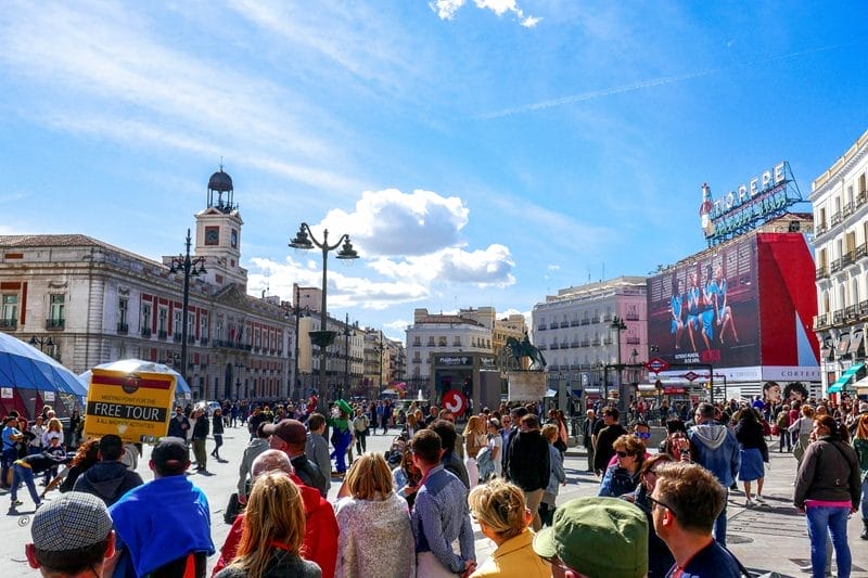 Um dia de primavera em Madrid