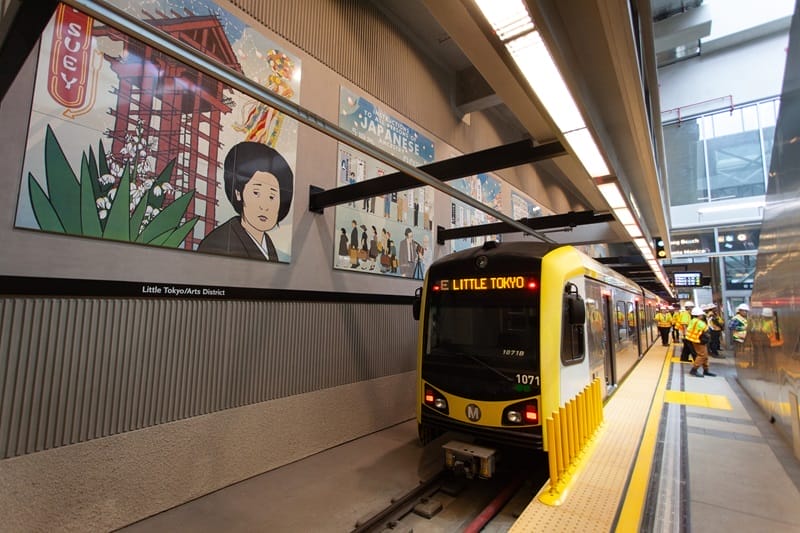 Estación de metro en Los Ángeles