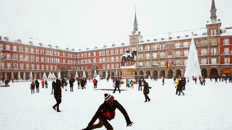 inverno em Madrid