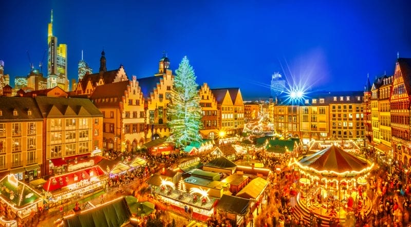 Mercado de Natal em Roma