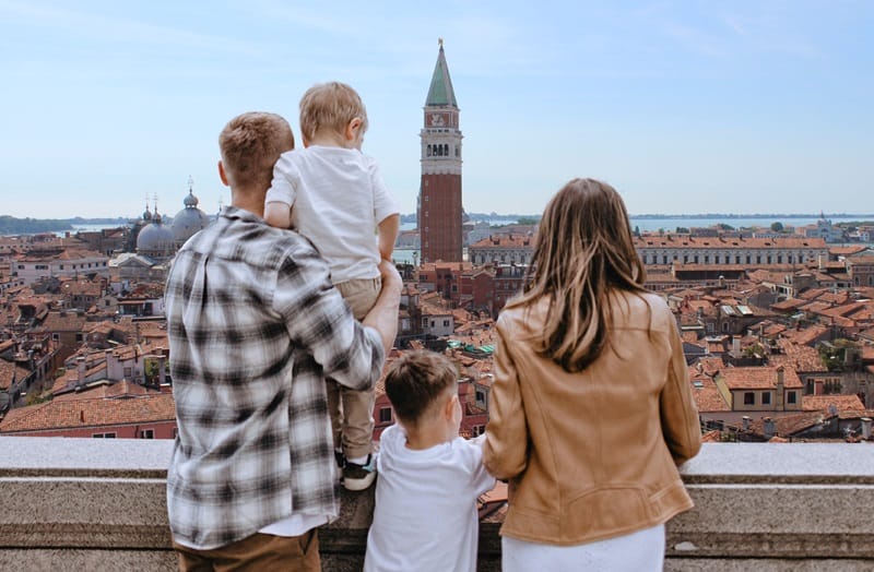 Família em Veneza