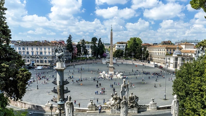 Piazza del Popolo em Roma