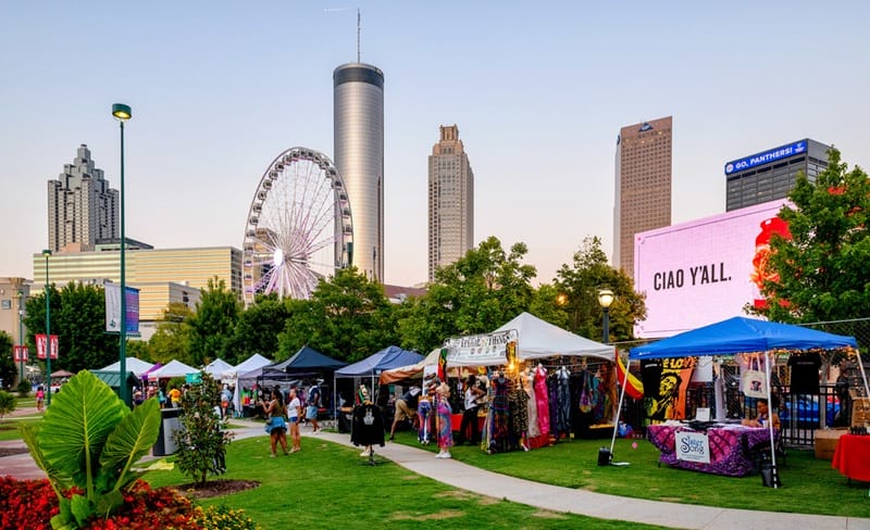 Dia de verão em Atlanta