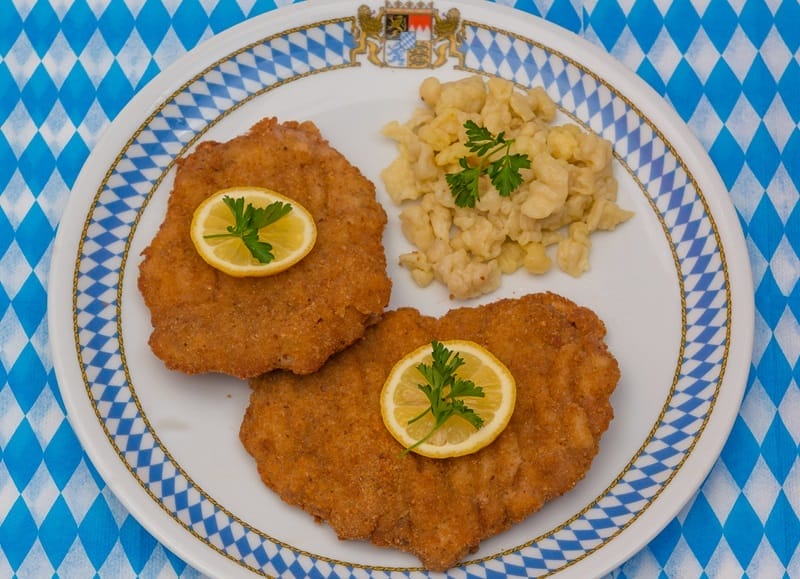 Comida en el Restaurante Alemán Bavaria de Aruba