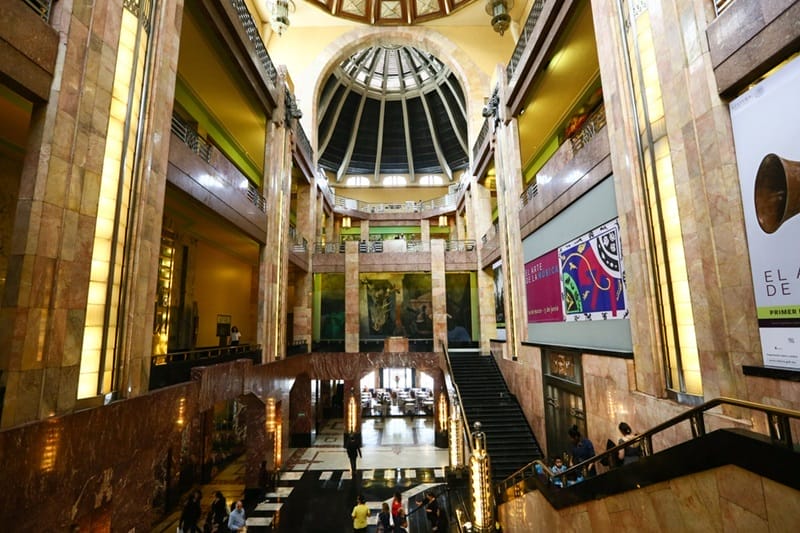 Inside the Palacio de Bellas Artes