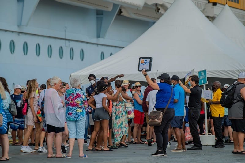 Turistas en Aruba